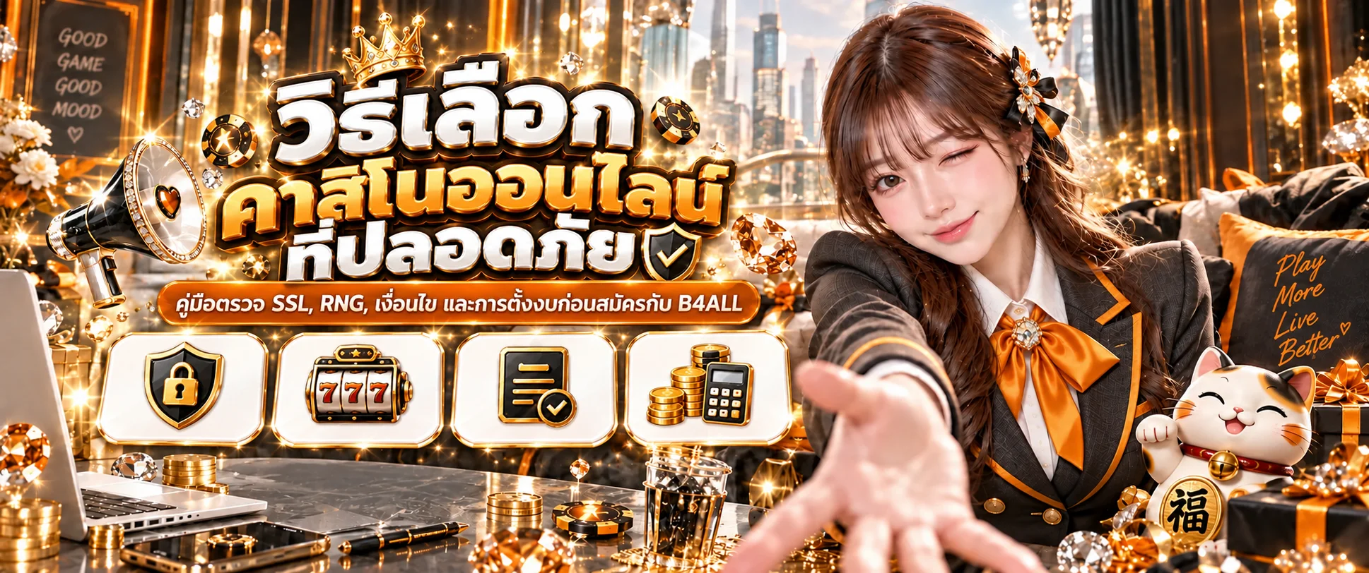 B4ALL วิธีเลือกคาสิโนออนไลน์ที่ปลอดภัย